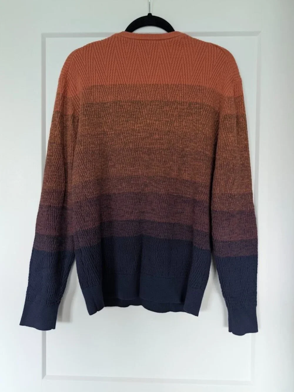 Color Gradient Heavy-Knit Sweater by Hawker Rye (Stitch Fix) in Men's Medium